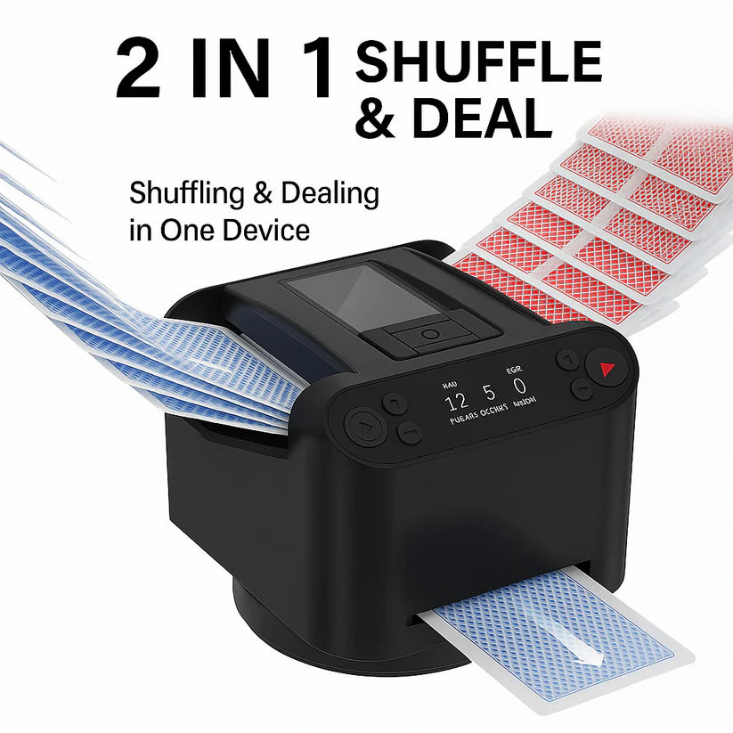 ShuffleX™ PRO - The Automatic Card Shuffler & Dealer